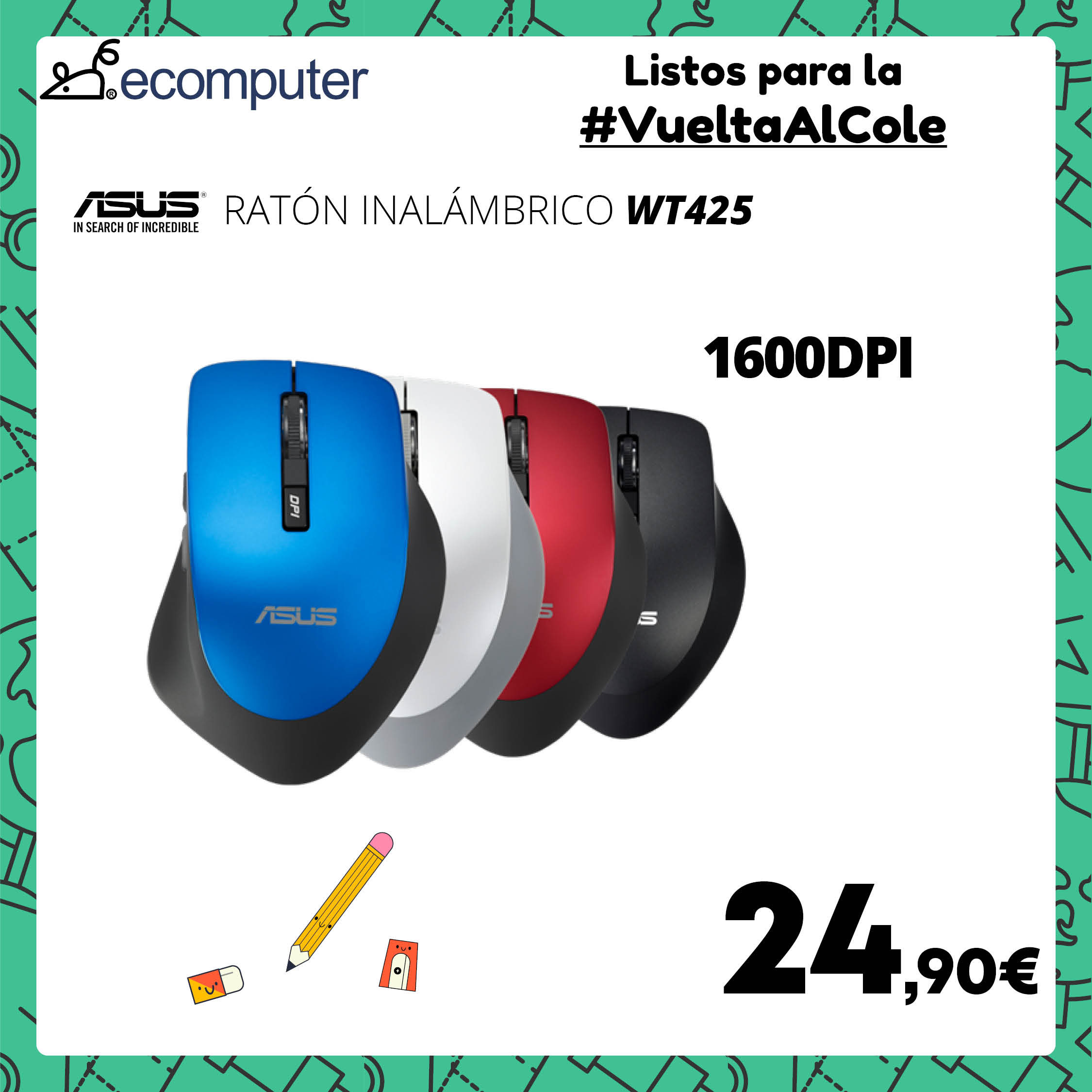 Ratón inalámbrico Asus