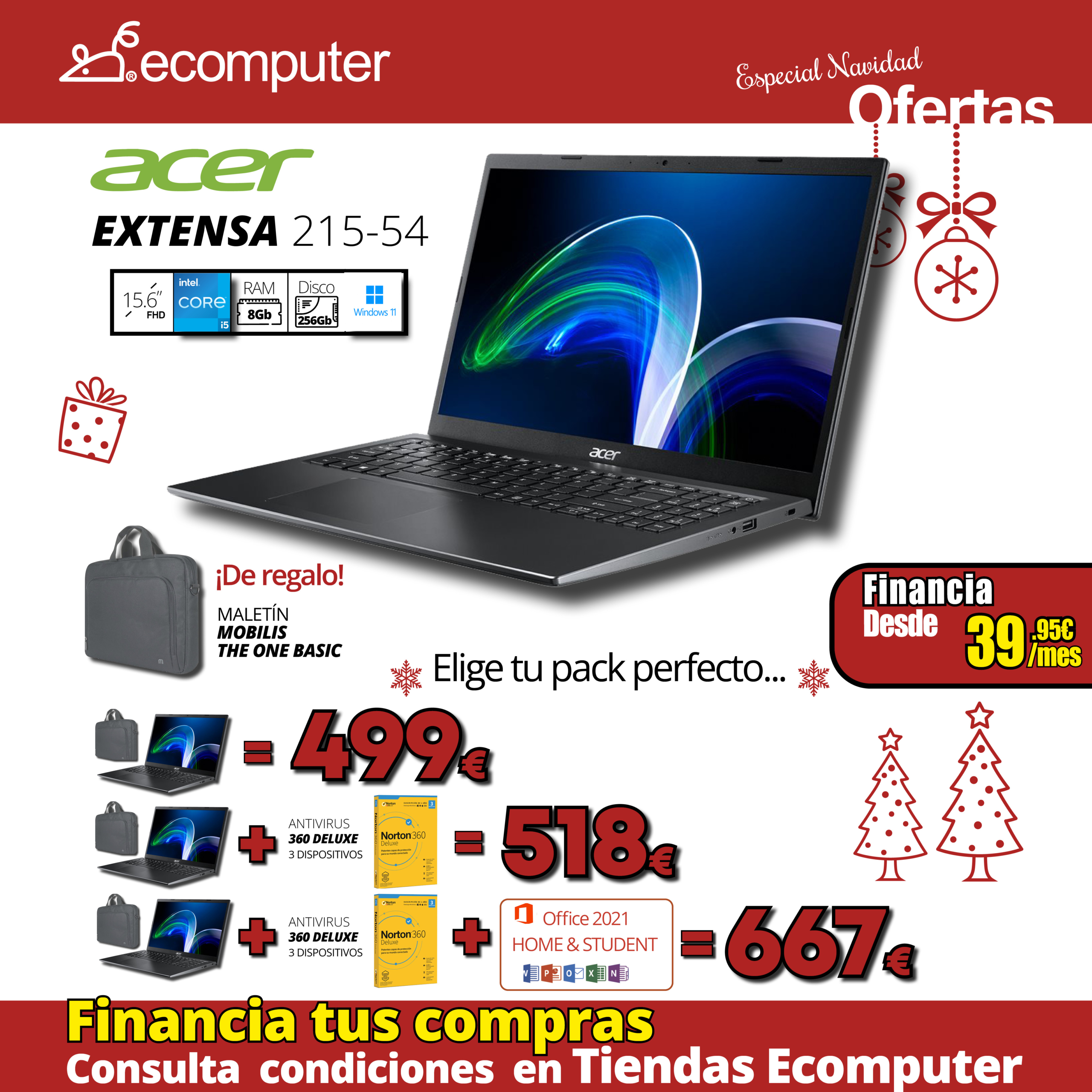 Pack Acer Extensa 215-54